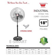 CROWN / MECK 18" Industrial Stand Fan / Kipas Berdiri