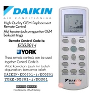 Daikin York Air Cond Air Conditioner High Quality Replacement Remote Control ECGS01-i