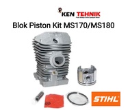 Blok Piston Seher Mesin Chainsaw STHIL MS180 Cylinder Blok Piston