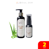 [ 2 ขวด ] Soul Zen สูตร ผิวแห้ง Extra dry skin คลีนซิ่งโฟม โซลเซน ออร์แกนิค ขนาด 200ml +30ml (กดรับค