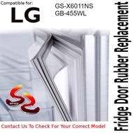 LG Refrigerator Fridge Door Seal Gasket Rubber Replacement part GS-X6011NS GB-455WL- wirasz