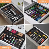 [Hot] Silverware Tray Organizer Expandable Adjustable for Kitchen Drawer Knives Forks Spoons Storage