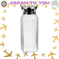 Iwaki Glass Storage Container Clear 1000ml Square Server【JAPAN TO YOU】