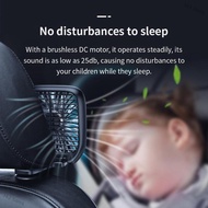 J43 Sales BASEUS Foldable 3-Speed Car Headrest Back Seat Cooling Fan Silent Folding Fan Mini USB Fan