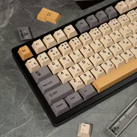 GMK Japanese/Russian/Thai/English Keycaps Desert Keycaps Dye Sublimation Cherry PBT Keycaps for 61 6