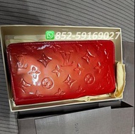 全新閒置✨全港最平 ‼支持面交陪驗 ‼🌈Louis Vuitton LV Zippy Long Wallet M90200 Red 紅色 漆皮💖可手拎👏現貨 支持陪驗 #銀包 #包包 #hand ba