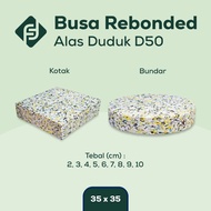 Seat Cushion Rebonded Foam Seat Cushion D50 UK 35cm x 35cm Round Shape Square/ 2-6