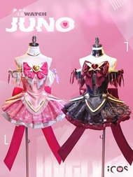 ชุดคอสเพลย์ ICOS สำหรับผู้หญิง ชุดฮีโร่ Overwatch Juno Magic เด็กผู้หญิง ชุดคอสเพลย์ Dva Night Stalk
