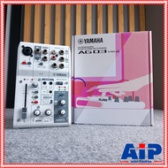 YAMAHA AG-03MK2W สีขาว MIXER มิกเซอร์ 3 ช่องสัญญาณพร้อมอินเตอร์เฟสเสียงแบบ USB ยามาฮ่า AG 03 MK 2 W 