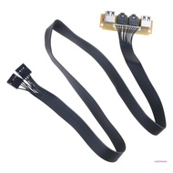 CON 2 USB PC Computer for Case 6CM Front Panel USB  Port Mic Earphone Cable Computer for Case Front 