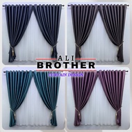 100% Blackout Curtain!! Langsir Bercorak, Kain Tebal, Curtain Blackout UV Protection (Eyelet/Ring) M