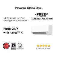 Panasonic CS-RU12AKQ 1.5HP Deluxe Inverter Split Type Aircon (Nanoe™ X)