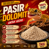[1Kg]Pasir Dolomit gecko alas kandang gecko/kapur dolomit pasir dolomite murah