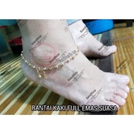 Suasa 14K GOLD FOOT CHAIN