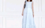Dress murah Wanita terlaris lola lekbongBahan Katun Rayon Viscone Panjang Polos Import Korean Style