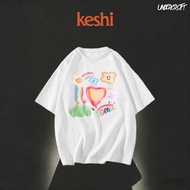 C437 T-Shirt Short Sleeves Korean Style Fashion For Men And Women Soft Fabric Very Comfortable To We