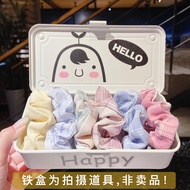 Bộ 8 món dây buộc tóc kiểu mới dây buộc tóc đuôi ngựa co giãn bộ phụ kiện buộc tóc scrunchies