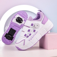 2025 Model Children's Heelys Boys Double Wheel Invisible Student Heelys Girls Adult Roller Shoes FMX