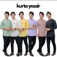(S-3XL) Kurta Lelaki Lengan Suku | Kurta Leher Bulat Cotton | Kurta Leher Johor Lengan Suku (Raya 20