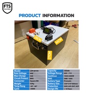 LFP แบตเตอรี่ 60V 105Ah กล่องสแตนเลส ประกัน3ปี