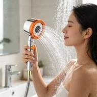 1 Set Handheld Shower Head Set With Hose, 5-Mode Adjustable Filter Shower Head, Suitable For Bathroo