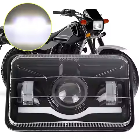 Projector 4"x6" LED Headlight H4656 H4651 LED Headlamp For Honda XR650L 1993-2013 XR250L XR650R XR40
