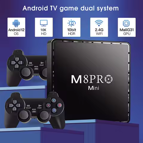 Retro Video Games M8 PRO MINI Wireless 2.4G HD Arcade N64 Family TV Mini Game Machine P2 Handle Clas