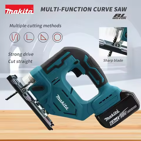 2025Makita DJV182Z 340W Brushless Jigsaw 18V Without Battery with Saw Blade Cordless Barrel Handle P