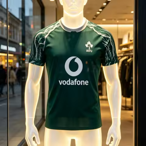 Ireland National Rugby Team Away Jersey Summer Men's & Women's Quick-Dry Breathable T-shirt Training