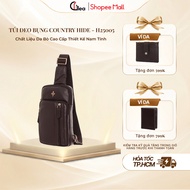 Country Hide H25005 Crossbody Bag - High Quality Cow Leather with Masculine Design