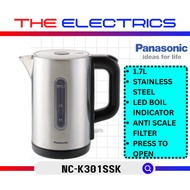 PANASONIC 1.7L MATTE STAINLESS STEEL ELECTRIC KETTLE NC-K301 / NC-K301SSK