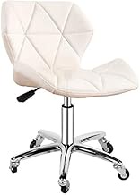 Gaming Chair Modern Adjustable Swivel PU Leather Computer Table Home Cleaner Chair with Chrome Legs and Rollers A (Color : B)
