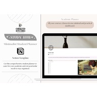 [Notion Template] Student planner | Minimalist Academic Planner | Digital Planner Template