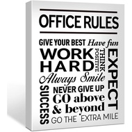 Inspirational Quote Office Rules Canvas Poster Motivational Print Painting For Home Office Wall Art 