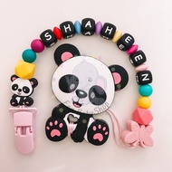 🔥READY STOCK MALAYSIA🔥 Custom Personalized Baby Name Pacifier/Teether Silicone Baby Chain Toys 3-4 m