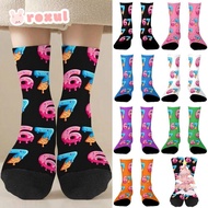 ROXUL 67 Meme Crew Long Socks, Breathable Cotton 67 Meme Ice Cream Socks, Funny Warm Lightweight Car