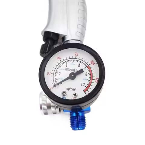 0-10BAR (0-150PSI) Adjustable Pressure Gauge 1/4”Spray Paint Gun Air Pressure Regulator Pressure Gau