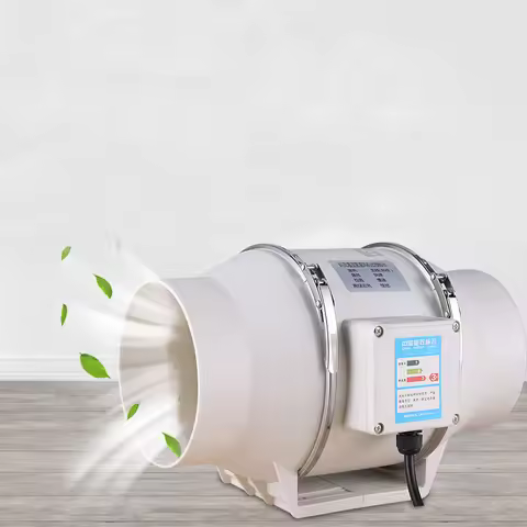 4/5/6 inch 220V Exhaust Fan Home Silent Inline Pipe Duct Fan Bathroom Extractor Ventilation Kitchen