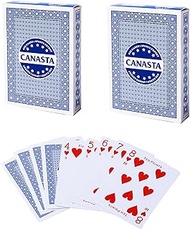 GSE Games & Sports Expert 2-Deck Canasta Cards with Point Values, Includes Canasta and Hand & Foot G