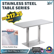 Meja Stainless Steel Working Table (Rectangle) / Meja Dapur Dining Table Set Meja Makan Stainless Steel Kitchen