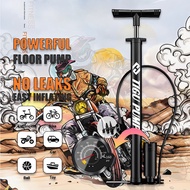 High Pressure Bicycle Pump With Gauge 160 PSI Air Pump for Bike/Motorcycle/MTB/Car Pam Basikal Pam T
