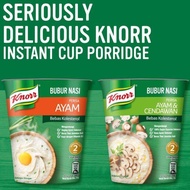 KNORR Cup Porridge 35g Bubur Nasi Cup (Chicken/Chicken & Mushroom) Instant Porridge Cup