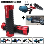 For GILERA GP800 GP 800 Motorcycle View Bar End Side Rearview Mirrors handlebar Grips