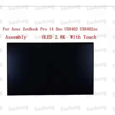 For ASUS Zenbook Pro 14 Duo OLED UX8402Z UX8402ZA UX8402ZE UX8402 ZA LCD SCREEN Display Panel Glass 