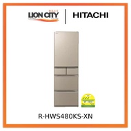 Hitachi R-HWS480KS-XN (Crystal Champagne) Multi Door Refrigerator (500L)