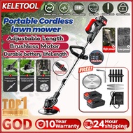 Electric grass cutter Cordless Lawn Mower Garden Lightweight Batteries mesin potong rumput Lawn Mowe