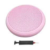 PVC Yoga Balance Pad with Air Pump Wobble Balance Cushion Board Inflatable Massage Wiggle Seat Balan