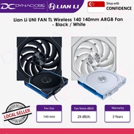 Lian Li UNI FAN TL Wireless 140 140mm ARGB Fan - Black / White