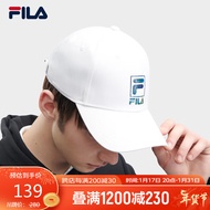 FILA 斐乐官方情侣款棒球帽2024时尚休闲帽鸭舌帽遮阳帽