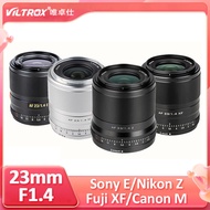 VILTROX 23mm F1.4 APS-C AF STM Auto Focus Large Aperture Lens for Fuji Fujifilm X Sony E Nikon Z Can
